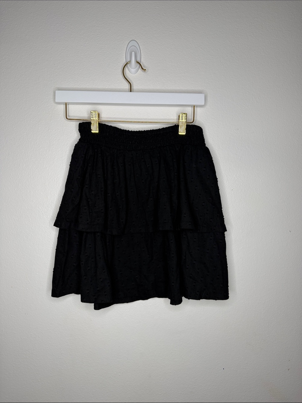 Old Navy Girl’s Black Tiered Ruffle Skirt